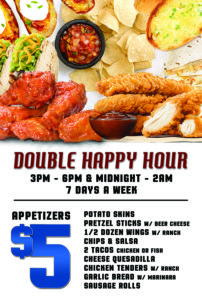 Double Happy Hour Appetizers